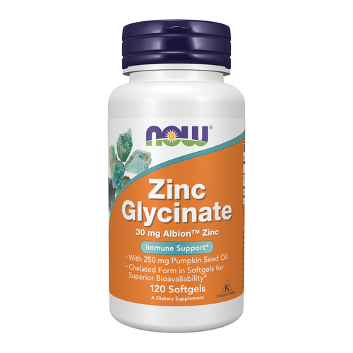 Zinc Glycinate with 250 mg Pumpkin Seed Oil, Supports Prostate Health*, 120 Softgels